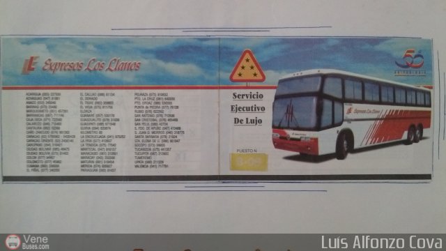 Pasajes Tickets y Boletos Exp. Los Llanos por Waldir Mata