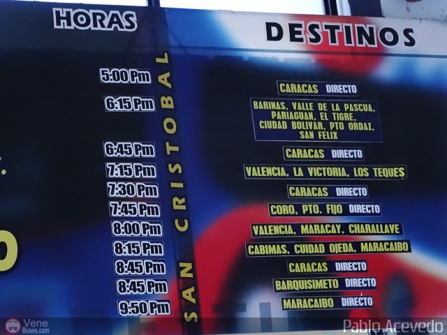 Garajes Paradas y Terminales San-Cristobal por Pablo Acevedo