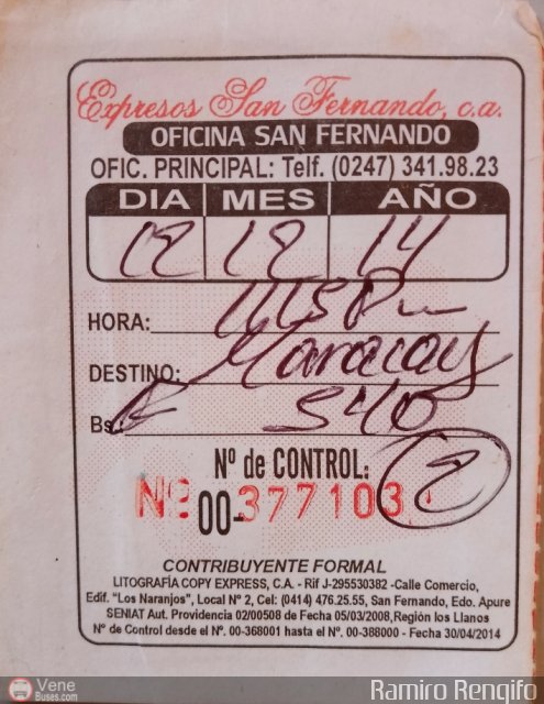 Garajes Paradas y Terminales Apure por Ramiro Rengifo