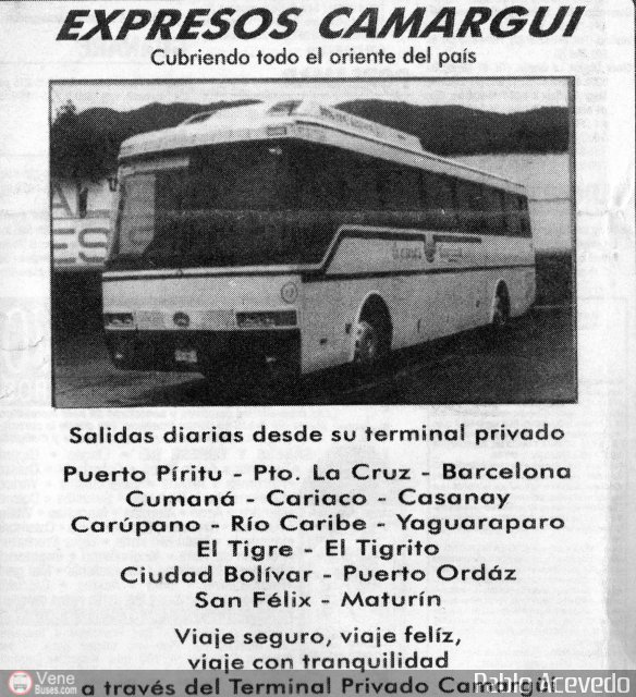 Pasajes Tickets y Boletos Expresos Camargui por Pablo Acevedo