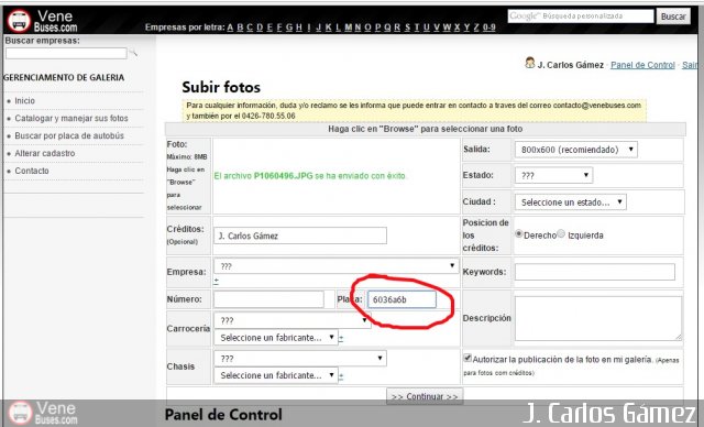 Informaciones Generales 011 por J. Carlos Gámez
