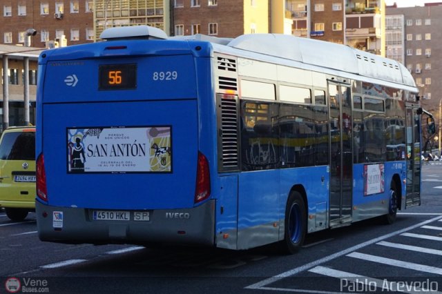 Empresa Municipal de Transportes de Madrid 8929 por Pablo Acevedo