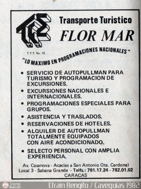 Cat�logos Folletos y Revistas Caveguias 1982 por Luis Figuera