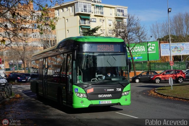 Consorcio Transportes Madrid 738 por Pablo Acevedo