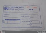 Pasajes Tickets y Boletos Exp. Valle de Guantar, por Waldir Mata